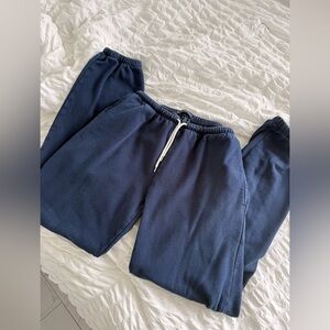 Navy Brandy Melville Drawstring Sweatpants